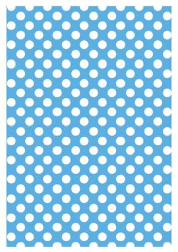 Printed Wafer Paper - Small Dots Pastel Blue - Click Image to Close